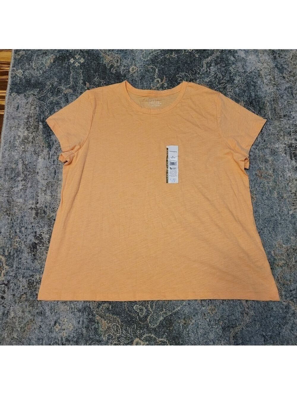 Time and Tru Orange Short Sleeve Tee Size XL